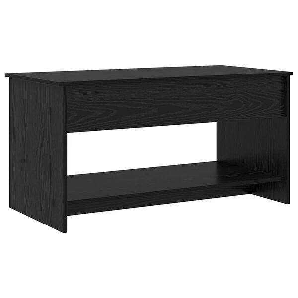 vidaXL Coffee Table Black Oak 80 x 50.5 x 41.5 cm Engineered Wood