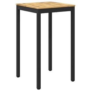 vidaXL Garden Bar Table NAARDEN White and Black 60 x 60.5 x 105 cm
