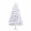 vidaXL Artificial Hinged Christmas Tree White 240 cm PVC and Steel