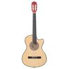 vidaXL Western Acoustic Cutaway Guitar with 6 Strings 38 Basewood