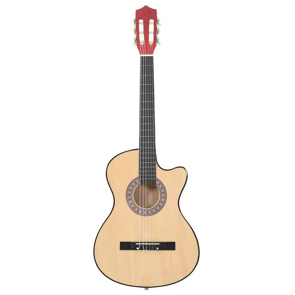 vidaXL Western Acoustic Cutaway Guitar with 6 Strings 38 Basewood