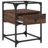 vidaXL Bedside Cabinet Brown Oak 40x40x55 cm Engineered Wood
