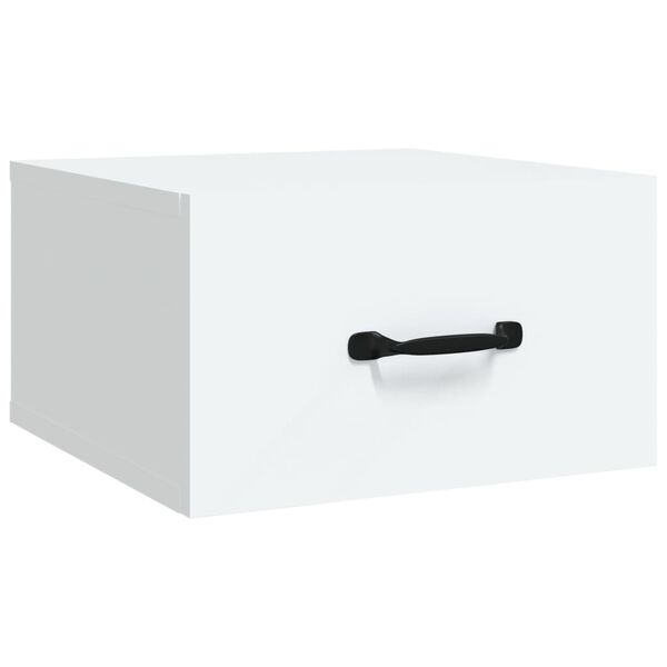 vidaXL Wall-mounted Bedside Cabinet White 35x35x20 cm