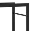 vidaXL Firewood Rack Matt Black 110x28x312 cm Steel