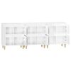 vidaXL Sideboards 3 pcs High Gloss White 60x35x70 cm Engineered Wood