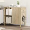 vidaXL Cat House Sonoma 72 x 42.5 x 70 cm Engineered Wood