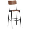 vidaXL Bar Chairs 4 pcs Solid Plywood Steel