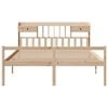 vidaXL Bookcase Bed without Mattress 180x200 cm Super King Solid Wood Pine
