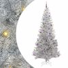 vidaXL Christmas Tree with 300 LEDs with Stand Silver 240 cm PET