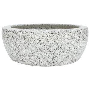 vidaXL Countertop Basin Grey Round &Phi;41x14 cm Ceramic