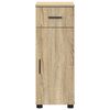 vidaXL Bathroom Cabinet with Drawer Sonoma Oak 30 x 35 x 80 cm