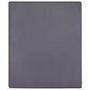 vidaXL Jersey Fitted Sheets 2 pcs Anthracite 180x200 cm Cotton