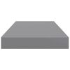 vidaXL Floating Wall Shelf Grey 50x23x3.8 cm MDF