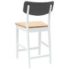 vidaXL Dining Chairs 2 pcs White 48 x 49 x 95 cm Solid Rubber Wood