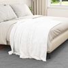 vidaXL Throw Blanket White 130 x 150 cm Fleece