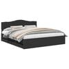 vidaXL Bed Frame with Drawer Black 200 x 200 cm Engineer Wood