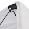 vidaXL Professional Folding Party Tent with 4 Sidewalls 3x3 m Steel White