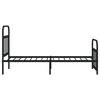 vidaXL Metal Bed Frame without Mattress with Footboard Black 90x190cm