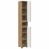 vidaXL Bathroom Cabinet Artisan Oak 30.5 x 30 x 195 cm Engineered Wood