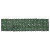 vidaXL Balcony Screen with Dark Green Leaves 400x100 cm
