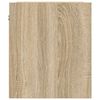 vidaXL Wall-Mounted Bedside Cabinet Sonoma Oak 38x34x40 cm