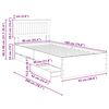 vidaXL Bed Frame with Drawer Sonoma Oak 90 x 200 cm Engineer Wood