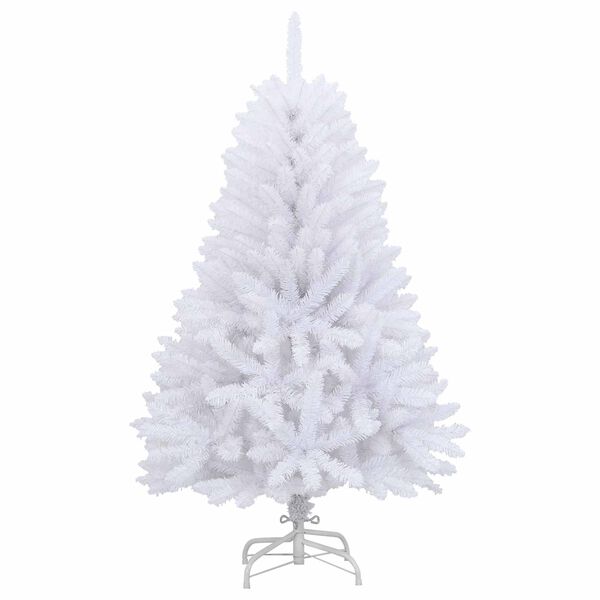 vidaXL Artificial Christmas Tree White 120 cm PVC and Metal
