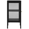 vidaXL Sideboard Black 38x35x70 cm Steel and Glass