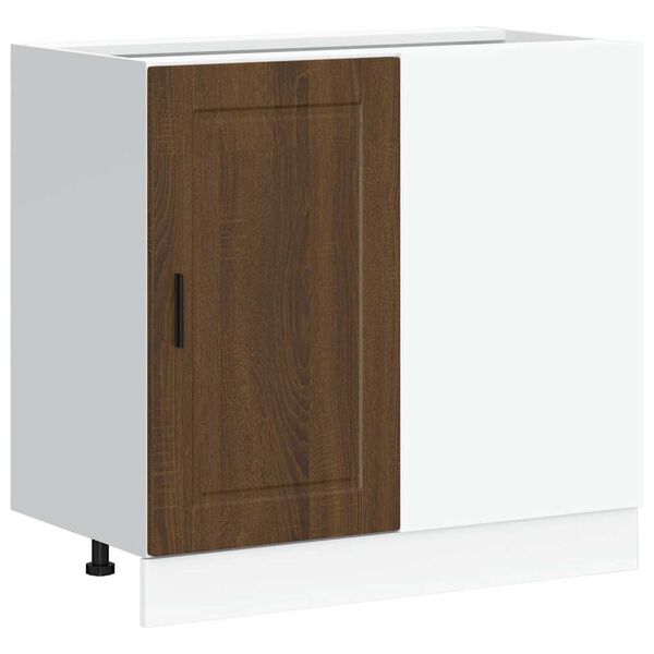vidaXL Kitchen Base Cabinet Porto Brown Oak Engineered Wood