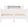 vidaXL Bed Frame without Mattress White 140x200 cm Solid Wood Pine