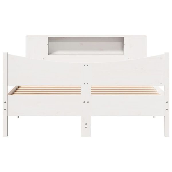 vidaXL Bed Frame without Mattress White 140x200 cm Solid Wood Pine