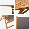 vidaXL Garden Dining Set Folding 5 pcs Anthracite Solid acacia wood