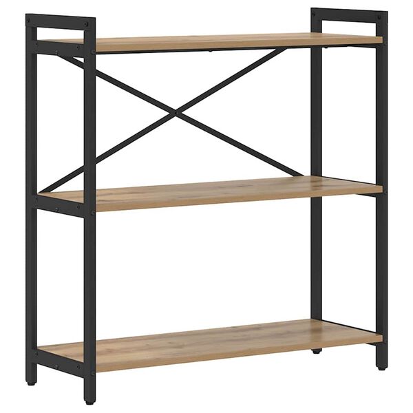 vidaXL Bookshelf Artisan Oak 80 x 30 x 85 cm Engineered Wood