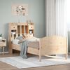 vidaXL Bookcase Bed without Mattress 90x200cm Solid Wood Pine