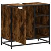 vidaXL Bathroom Sink Cabinet Smoked Oak 65x33x60 cm Engineered Wood
