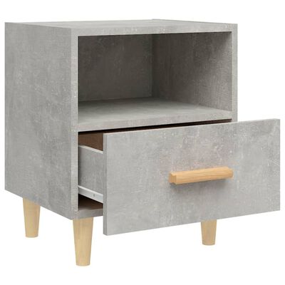 vidaXL Bedside Cabinets 2 pcs Concrete Grey 40x35x47 cm