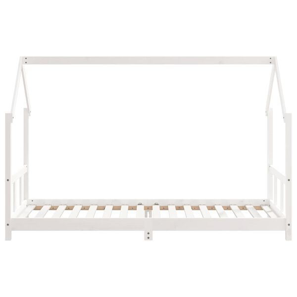 vidaXL Kids Bed Frame White 90x200 cm Solid Wood Pine