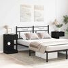 vidaXL Bedside Cabinet 2 pcs Black Oak 40 x 35 x 65 cm Engineered Wood