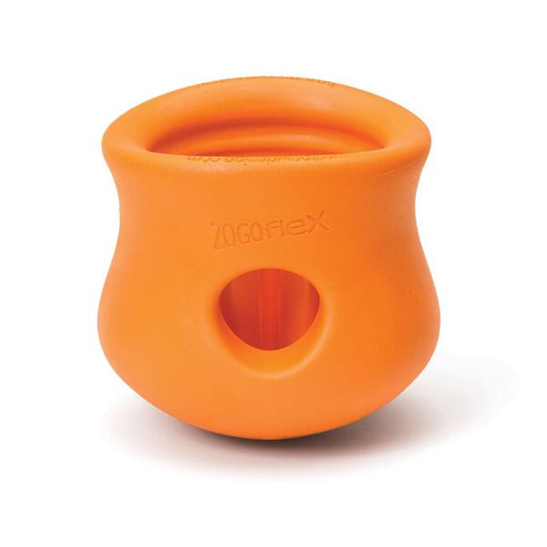 West Paw Dog Toy with Zogoflex Toppl Tangerine Orange S