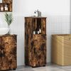 vidaXL Bathroom Cabinet with Storage Smoked Oak 30 x 35 x 95 cm