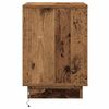 vidaXL Bedside Cabinet with Drawer 2 pcs Old Wood 39 x 34.5 x 50 cm