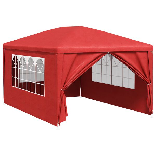 vidaXL Partytent with Wall Red 400 x 300 x 255 cm