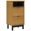 vidaXL Bedside Cabinet "FLAM" 40x35x80 cm Solid Wood Pine