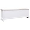 vidaXL Hall Bench White and Light Brown 115x30x40 cm Wood