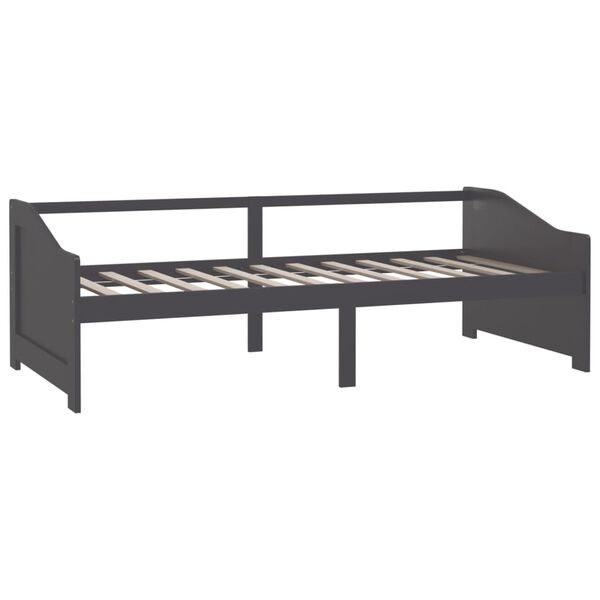 vidaXL 3-Seater Day Bed without Mattress Dark Grey 90x200cm