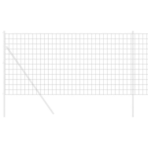 vidaXL Euro Fence Grey 1 x 10 m PVC-coated iron