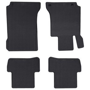 vidaXL Car Mat 4 pcs Black suitable for C-Class W205 4D Aft Rubber