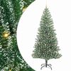 vidaXL Artificial Christmas Tree Snow Flocked with LED Light 240 cm