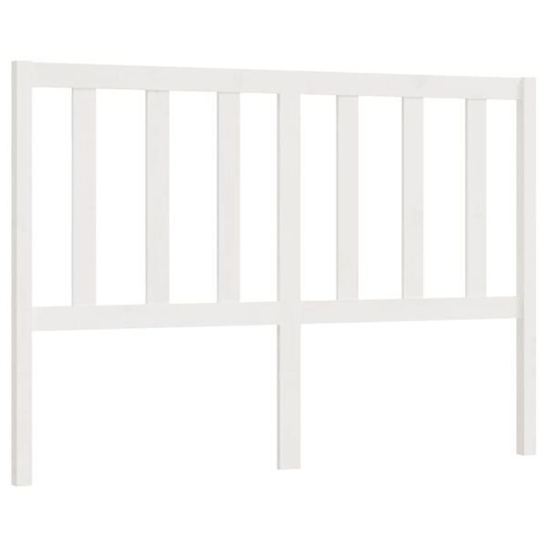 vidaXL Bed Headboard White 166x4x100 cm Solid Wood Pine