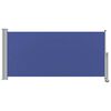vidaXL Patio Retractable Side Awning 120x300 cm Blue